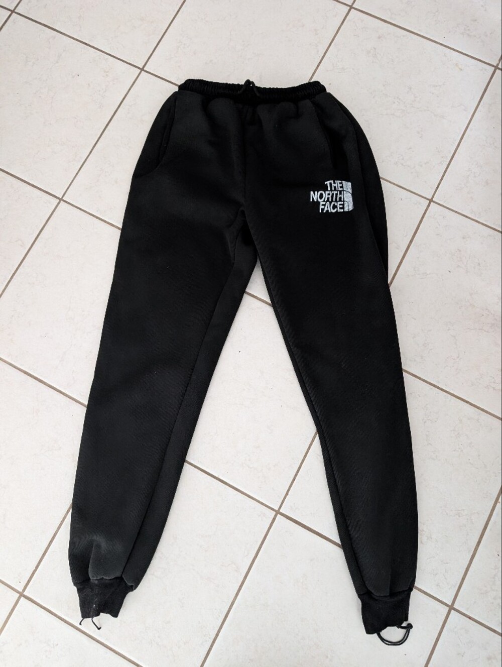 The North Face Black Sherpa Lined Jogger Sweatpants Size Small (xl Kids)